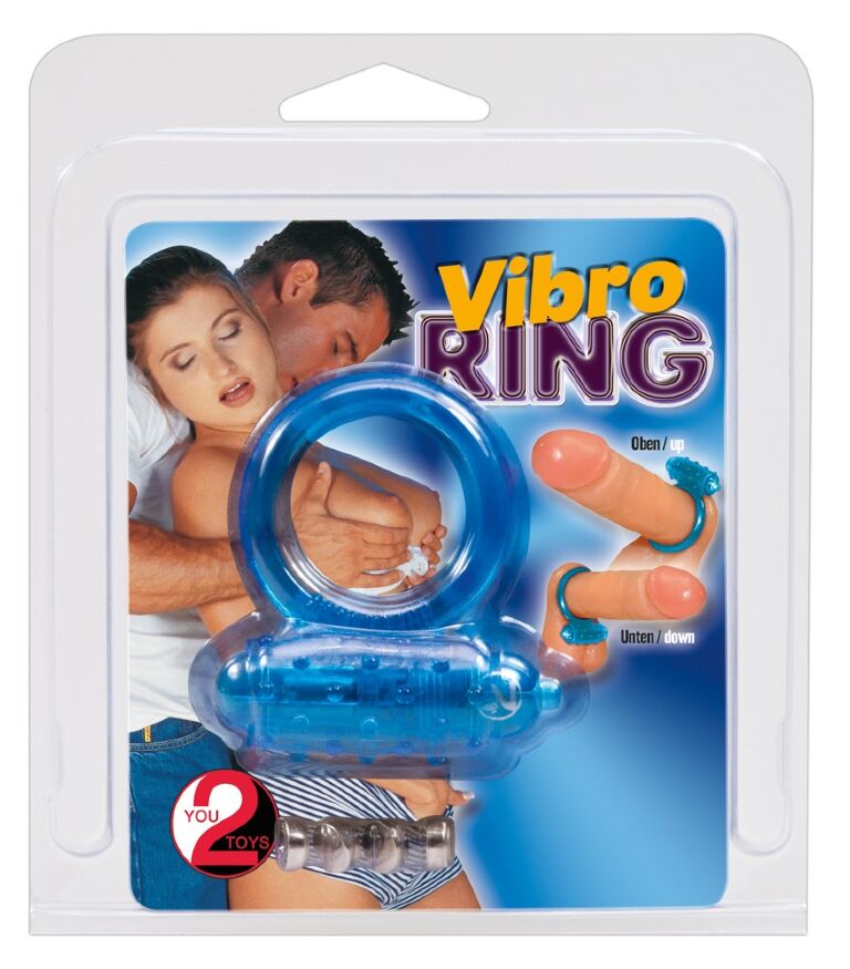 Ерекційне кільце - Vibro Ring Silikon Blue