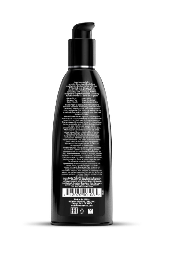 Лубрикат на водной основе с алоэ и витамином Е WICKED AQUA 250ML