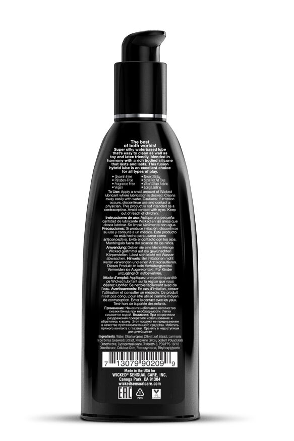 Лубрикант на водной/силиконовой основе WICKED HYBRID 240ML