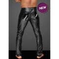 Штаны мужские с декоративными складками из винил H051 от Noir Handmade L