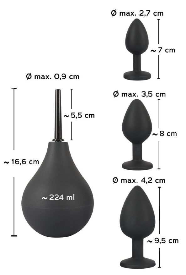 Елегантний набір для прихильників анального задоволення  Black Velvets Anal Kit