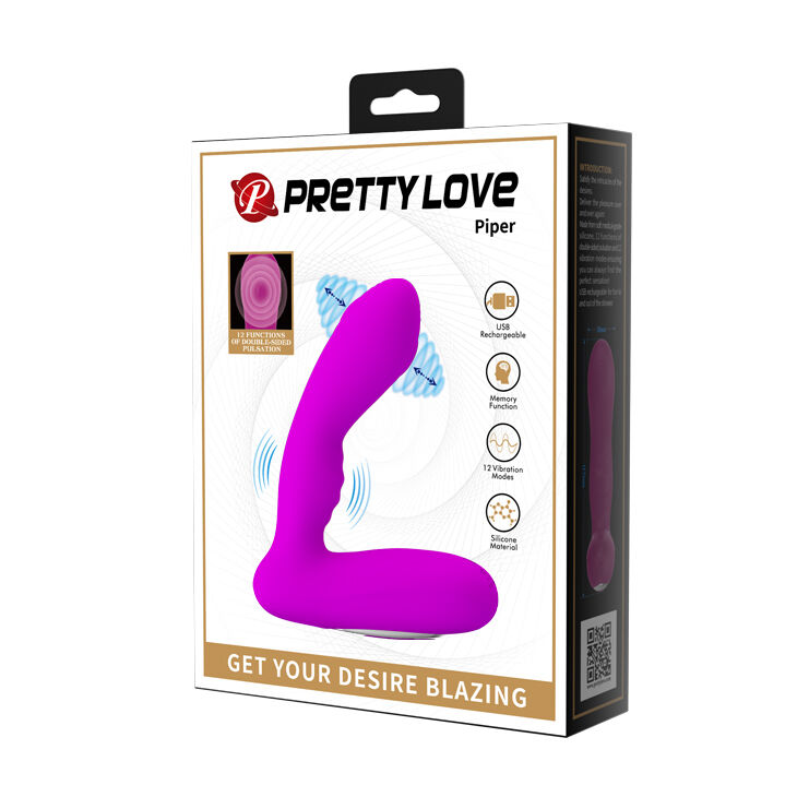 Масажер простати - Pretty Love Piper Prostate Stuimulator Purple