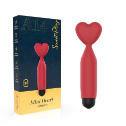 Мини-вибратор - Erospace Sweet Play Mini Heart Vibrator A14