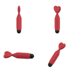 Мини-вибратор - Erospace Sweet Play Mini Heart Vibrator A14
