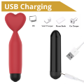 Міні-вібратор - Erospace Sweet Play Mini Heart Vibrator A14