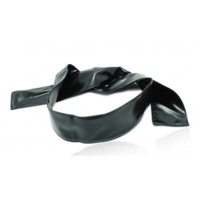 Повязка на глаза глянцевая DS Fetish, 150 см х 7.5 см, черная