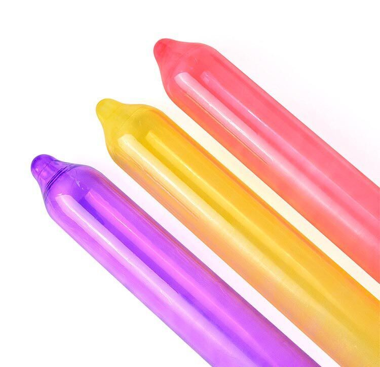 Презервативи Recare Color Fruit Flavour Condoms 12 шт, аромати: м'ята, банан, полуниця