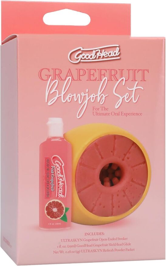 Набор для минета Doc Johnson GoodHead Grapefruit Blowjob Set - Yellow