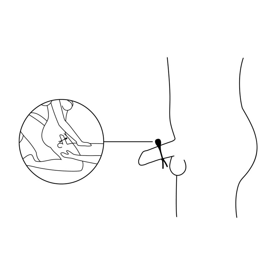 Эрекционное кольцо Nexus FORGE Vibrating Adjustable Lasso - Black