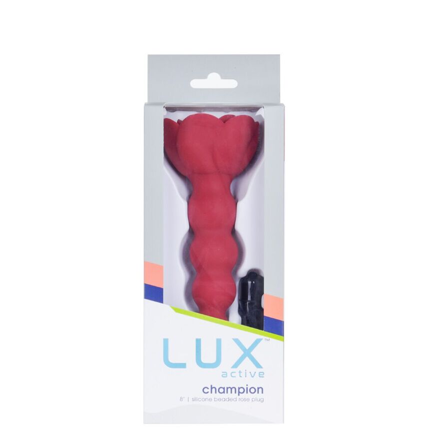 Анальная цепочка Lux Active с розой - Champion Rose