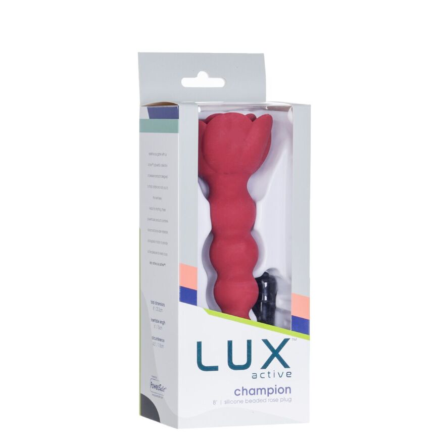 Анальная цепочка Lux Active с розой - Champion Rose