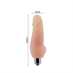 Реалістичний вібратор міні - Super Mini Vibrator Flesh