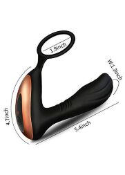 Масажер простати - Prostate Massager With Ring, 10 Function