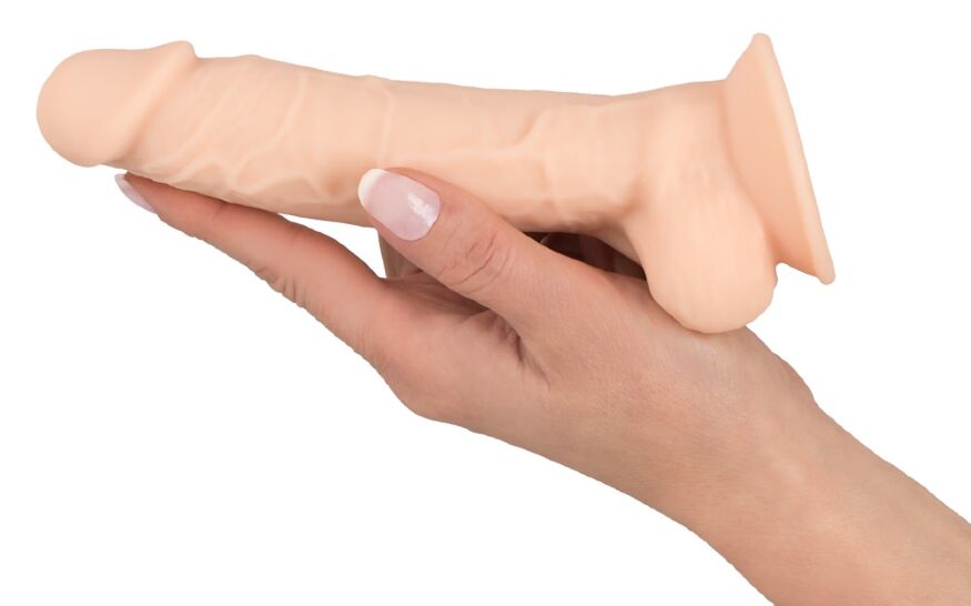 Фалоімітатор з мошонкою - SilexD Realistic Dildo With Suction Cup 7 "