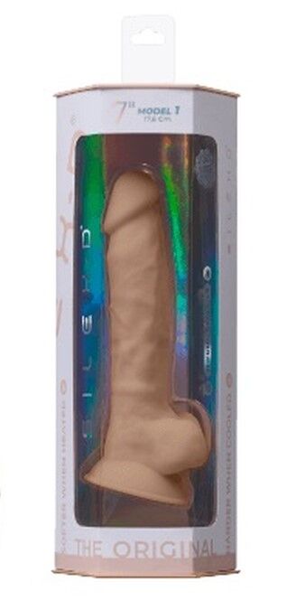 Фалоімітатор з мошонкою - SilexD Realistic Dildo With Suction Cup 7 "