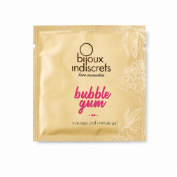 Пробник масло та мастило 2 в 1 з ароматом Bubble gum Bijoux Indiscrets, 3 мл