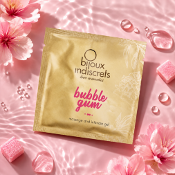 Пробник масло та мастило 2 в 1 з ароматом Bubble gum Bijoux Indiscrets, 3 мл