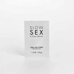 Мятные полоски для орального секса Bijoux Indiscrets Oral sex strips - SLOW SEX, 7 шт