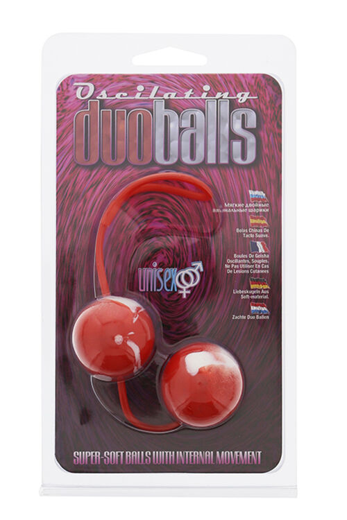 Шарики вагинальные MARBILIZED DUO BALLS - RED