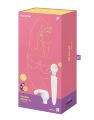 Смарт вибромассажер со сменной головкой Satisfyer Double Wand-er (мятая упаковка)