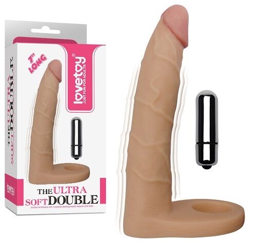 Насадка для двойного проникновения - The Ultra Soft Double Vibrating 7"