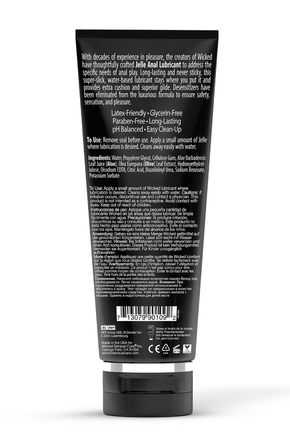 Анальный лубрикант на водной основе WICKED JELLE ANAL LUBRICANT 240ML