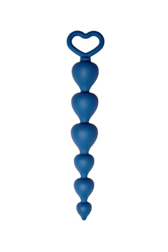 Анальная цепочка LeFrivole Heart Ray Blue