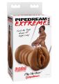 Мастурбатор реалістичний з двома отворами Pipedream Extreme, коричневий, 15 х 6.5 см