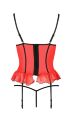 Корсет с открытой грудью S/M красный CHERRY CORSET - Passion