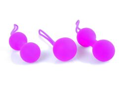 Набір вагінальних кульок - Silicone Kegal Balls Set Purple
