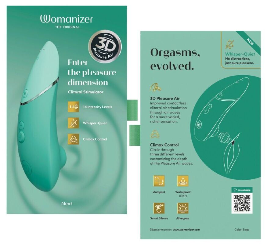 Вакуумний кліторальний стимулятор Womanizer Next Sage