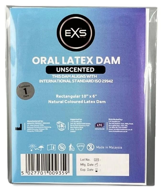 Латексная салфетка для орального секса - EXS Oral Latex Dam Unscented