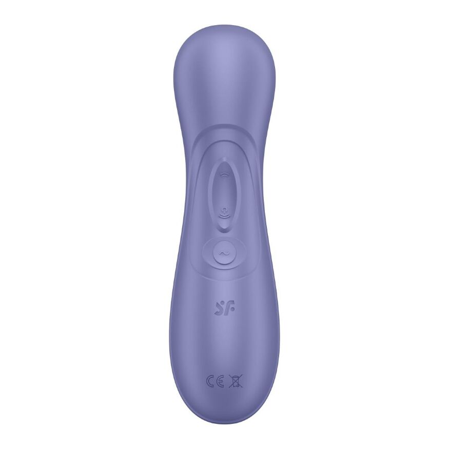 Вакуумний стимулятор клітора Satisfyer Pro 2 Generation 3 (у наборі дві силікон. насадки), фіолетовий