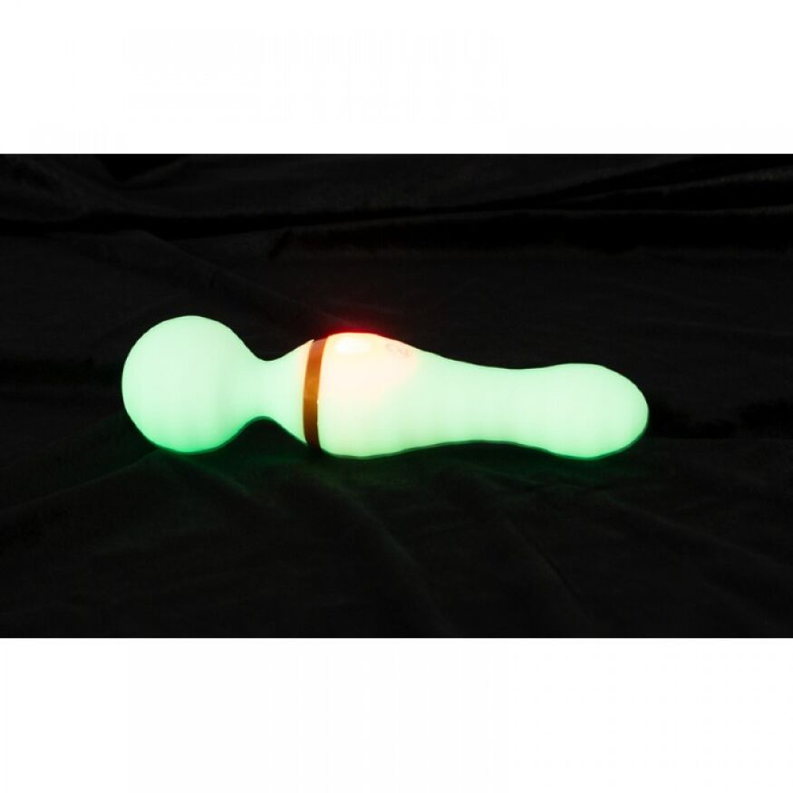 Вибратор микрофон GITD Wand Vibrator, светится в темноте