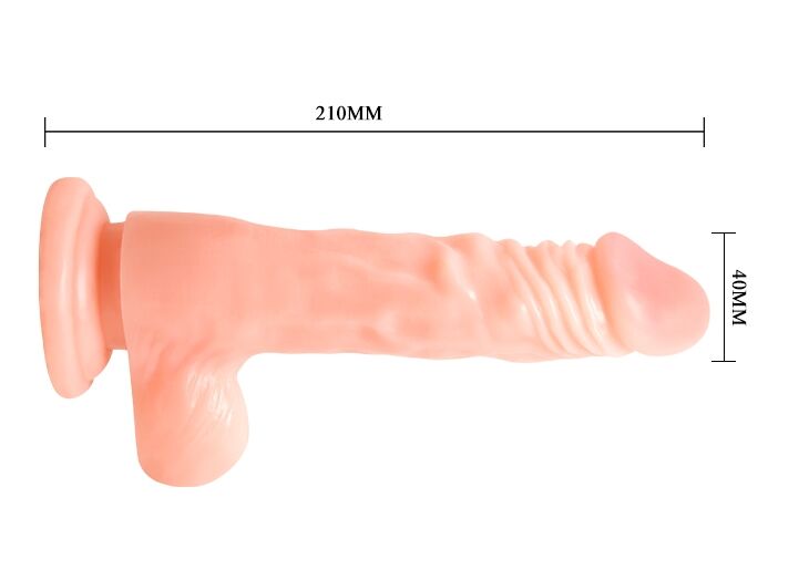 Вибратор на присоске BAILE - COCK 8,5'' BW-008071A