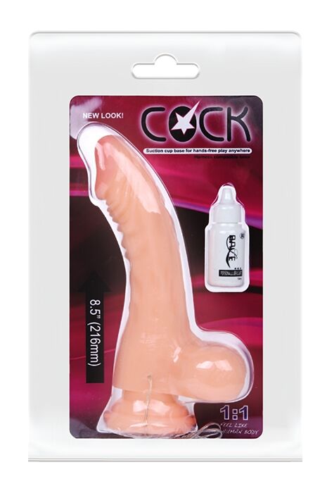 Вибратор на присоске BAILE - COCK 8,5'' BW-008071A