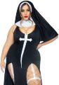 Костюм монашки Leg Avenue Sultry Sinner XL-2XL