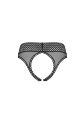 Трусики эротические с открытым доступом Obsessive Strapelie crotchless panties S/M