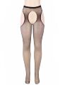 Колготки прикрашені стразами з імітацією панчох Star Night Diamonds Pantyhose чорний, XS-M