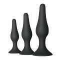 Набор анальных пробок EasyToys Butt Plug Set, черный