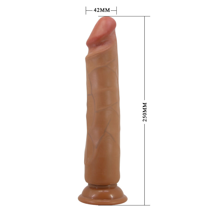Длинный фаллоимитатор - LyBaile Barbara Alcmene Dildo 9,8" Brown