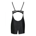 Бэби-долл из эко-кожи и кружева Loona Chemise black XXL/XXXL - Passion