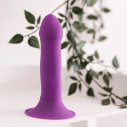 Фалоімітатор термореактивний Adrien Lastic Hitsens 6 на присосці, фіолетовий