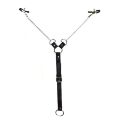Затискачі для сосків з фіксацією на пенісі Art of Sex  -  Nipple Clamps for Men, екошкіра