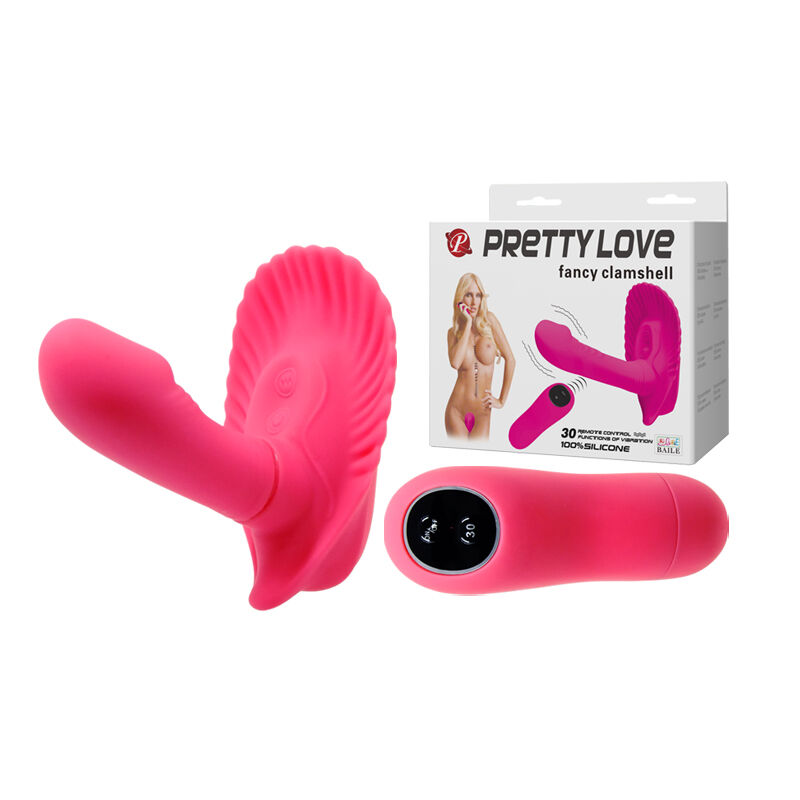 Вібратор для подвійної стимуляції Pretty Love Fancy Clamshell 10 func. Vibrator + Remote controller