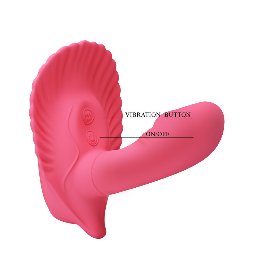 Вібратор для подвійної стимуляції Pretty Love Fancy Clamshell 10 func. Vibrator + Remote controller