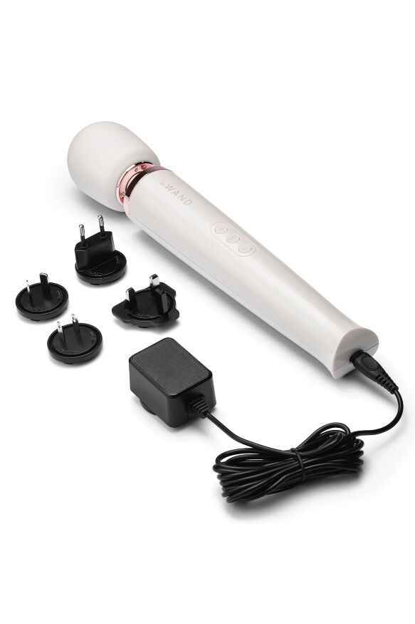 Вибратор микрофон Le Wand RECHARGEABLE MASSAGER, жемчужно-белый