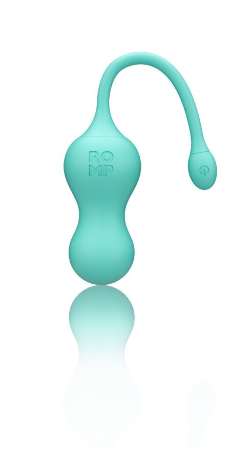 Виброяйцо для точки G с пультом управления Romp Cello Light Teal, водонепроницаемое