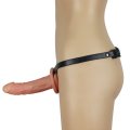 Пустотелый страпон - LoveToy Unisex Hollow Strap On 6.5"