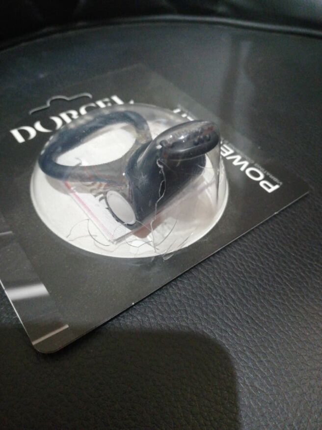 Эрекционное кольцо Dorcel Power Clit Black V2 с вибрацией (мятая упаковка)